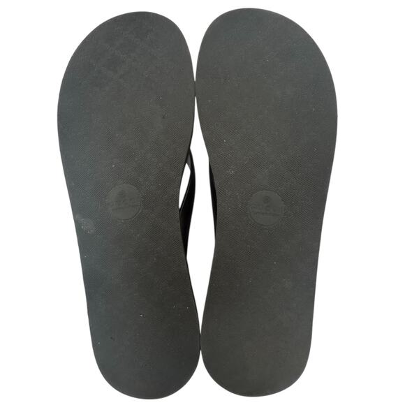 Gucci Chevron GG Logo Thong Flip Flop Sandals in Black EU 40 US 10 - Picture 9 of 13